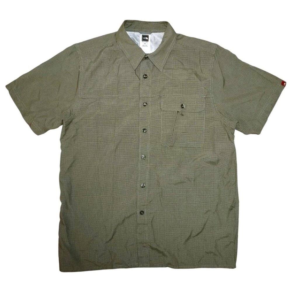 The North Face Short Sleeve Button-Up Shirt Men's - Size M - Green